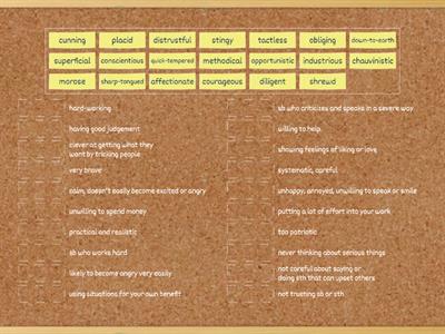 Describing character and personality (Unit 8 - Advanced Vocabulary in Use)