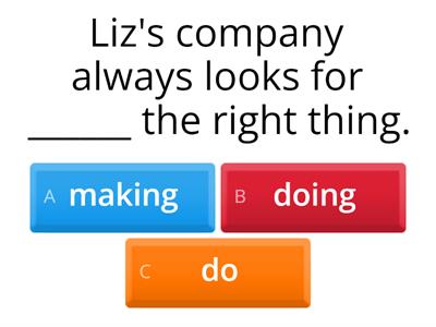 Collocations: do / make / take