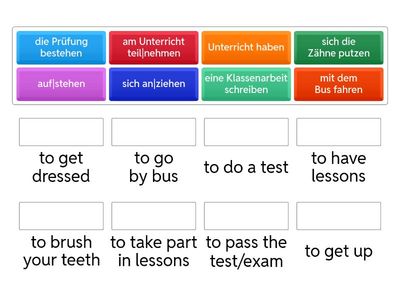 MATCH: Mein Tagesablauf - my daily routine (1)