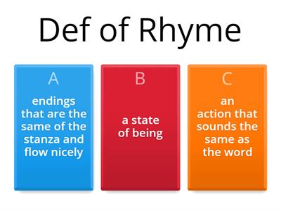rhyme