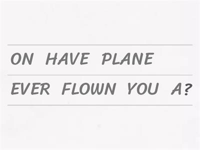 Present perfect just/already/never/ever/yet