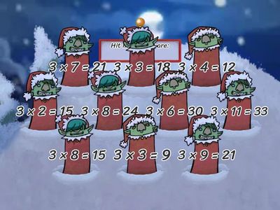 3x Table Whack a Mole