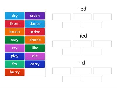  PAST SIMPLE (REGULAR VERBS) spelling