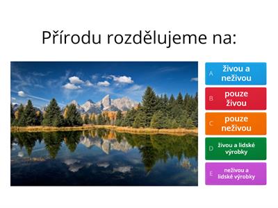 Živá a neživá příroda