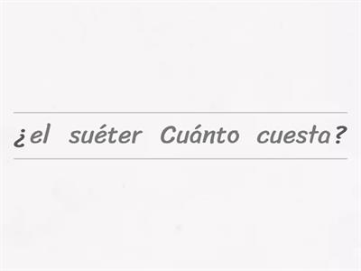 Frases en tienda de ropa