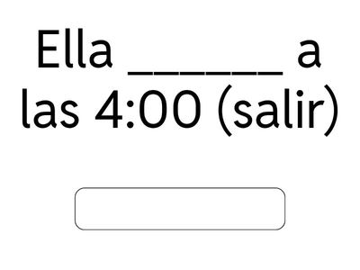 Spanish Verbs (ar/ir/er)