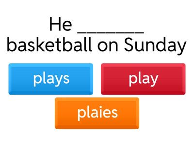 Present simple - affirmative