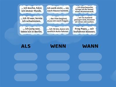 Als / wenn / wann - B1