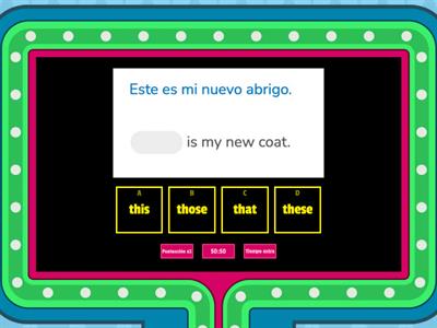 THIS   /  THAT    /   THESE   /   THOSE