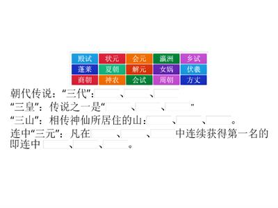 中国古代文学常识 Common sense of ancient Chinese Literature