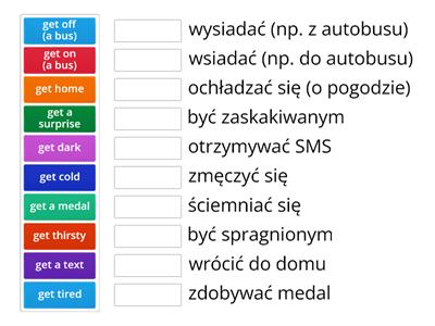 Evolution Plus 3 Unit 5.2 (Phrases with 'get')