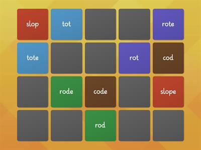 Reading: o-e Match with o Consonant (closed syllable)