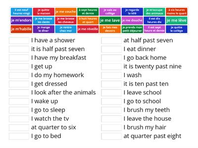 La routine quotidienne