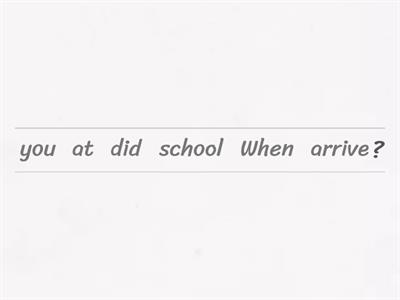 WH QUESTIONS IN PAST