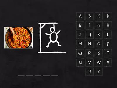 Food - Hangman (A2 level)