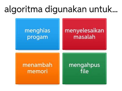 soal mengenai algoritma 