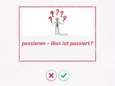 A1 E13 Wortschatz Was ist passiert?