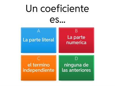 Conceptos algebraicos