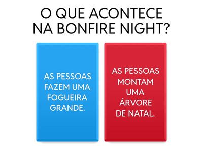 PROVA ADAPTADA – TEMA: BONFIRE NIGHT