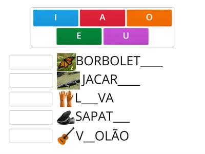 COMPLETAR COM A VOGAL