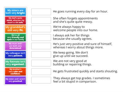  Pre-intermediate -Page 55- Character Vocabulary- adapted