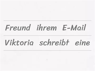 La costruzione della frase: ordine dei complementi al caso DATIVO e ACCUSATIVO..
