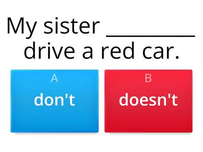 SIMPLE PRESENT (negative) 