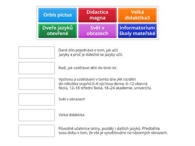 J.A.Komenský - díla 