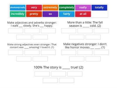 Adverbs Before Adjectives and Adverbs