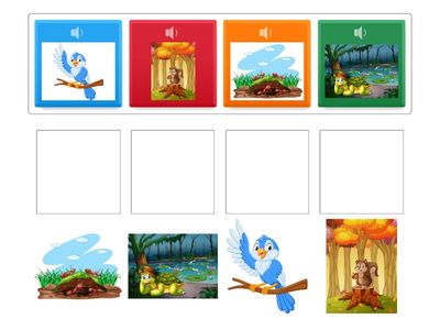 Emparejar con los personajes del cuento 