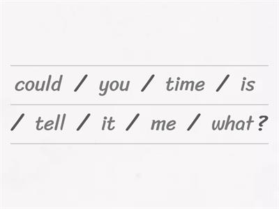 Indirect questions