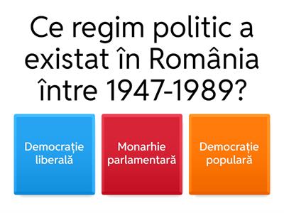 Regimuri politice și economice după 1945 -Alege răspunsul corect: