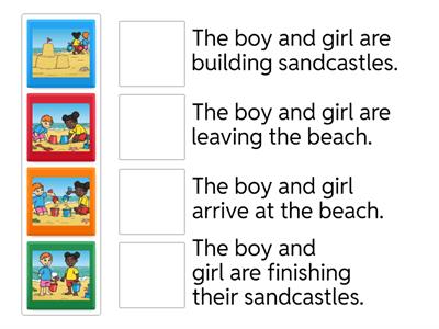 Put the pictures into the correct order!