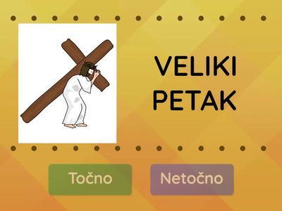 VELIKI TJEDAN - PRVI RAZRED