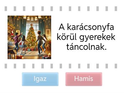 Mondatértés, Karácsony