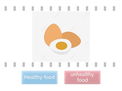 Healthy food and Unhealthy food