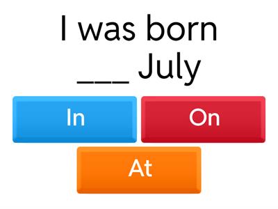 Preposición IN-ON-AT