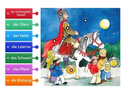 Sankt Martin Bild beschriften mit Audio