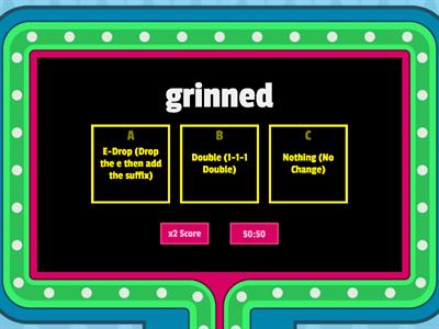 Adding Suffixes: E-Drop, Double, or Nothing