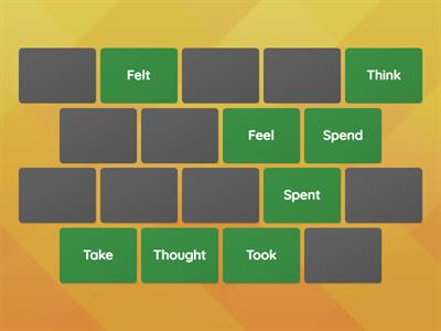 MEMORY GAME - IRREGULAR VERBS