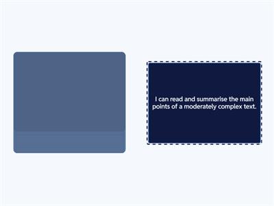 Can-do statements I3 Listening Reading Writing