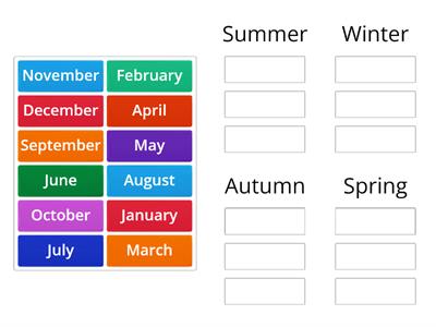 Seasons and months