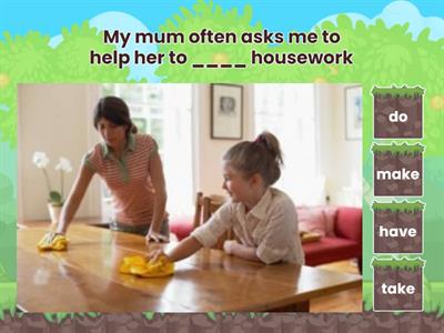 do, make, have, take