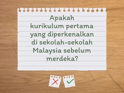 PERKEMBANGAN KURIKULUM DI MALAYSIA