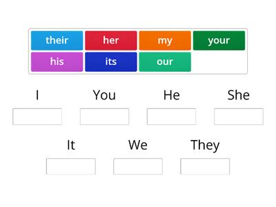 Possessive Adjectives