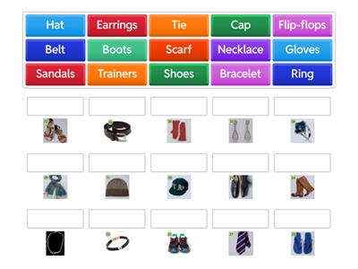 Things you wear | Footwear, Accessories, and Jewellery | Vocabulary