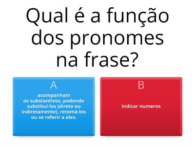 Questionário  de classe de palavras