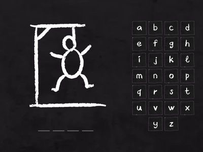 Short Vowel Sounds Hangman