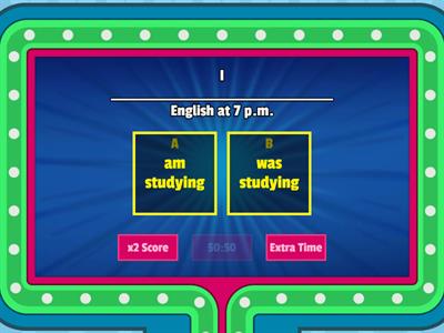 Past continuous a1 a2