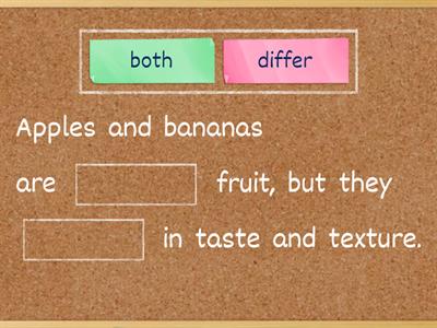 Words to Compare and Contrast